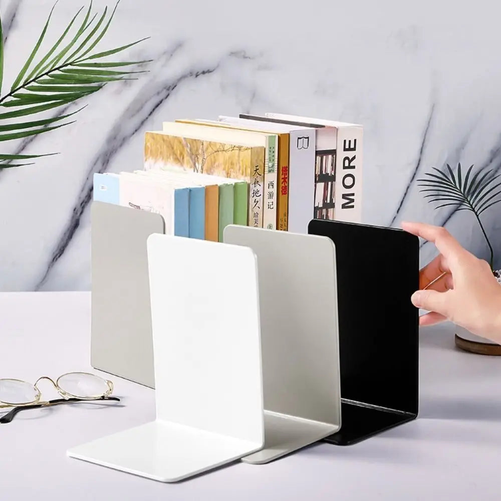 Serre-Livres Design Minimaliste — Support Métal en L
