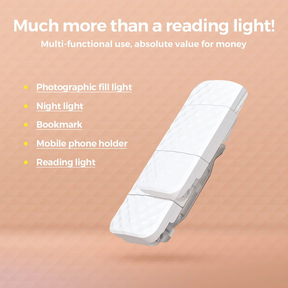 Lampe de Lecture Pro — 3 Températures de Couleur, 5 Intensités & Minuteur