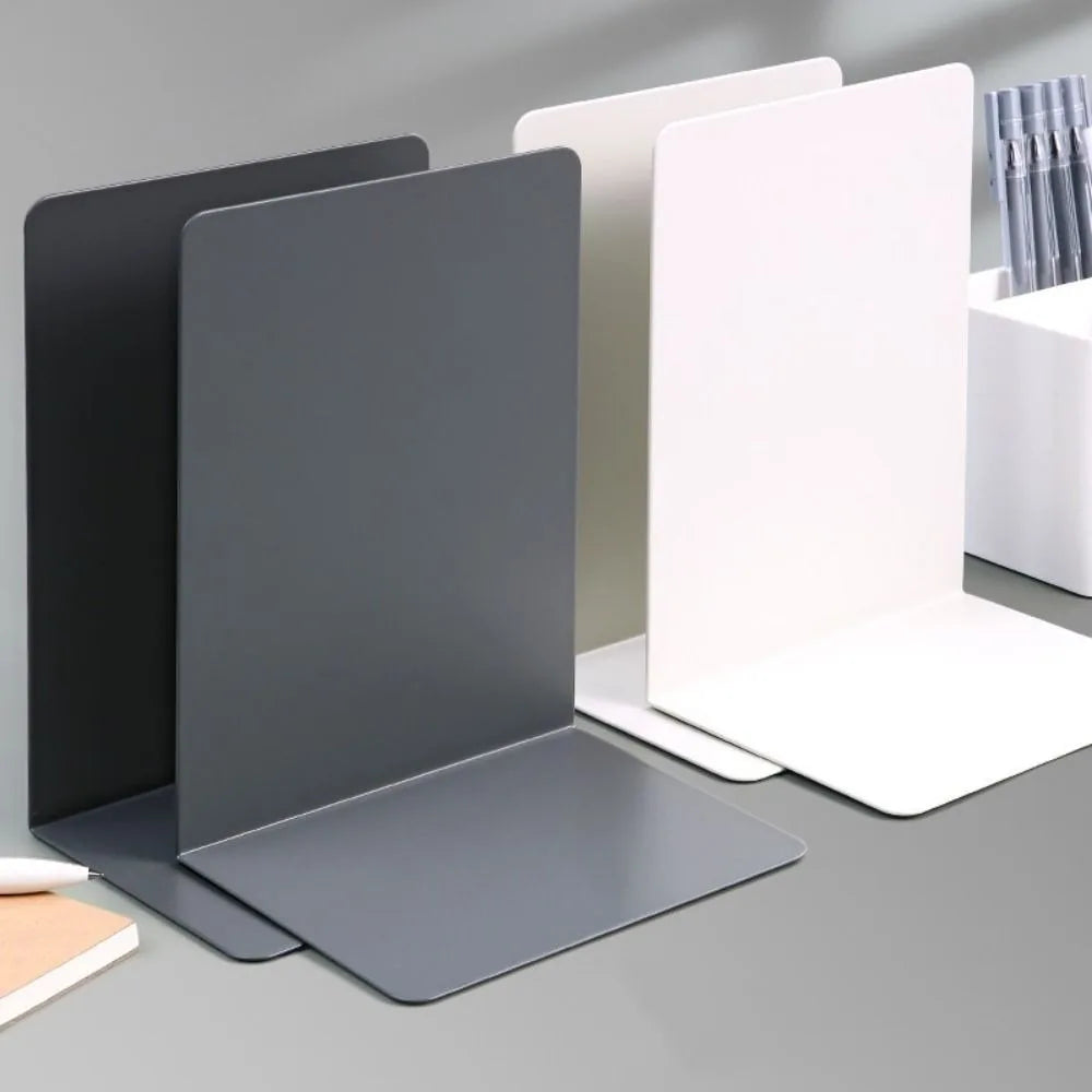 Serre-Livres Design Minimaliste — Support Métal en L