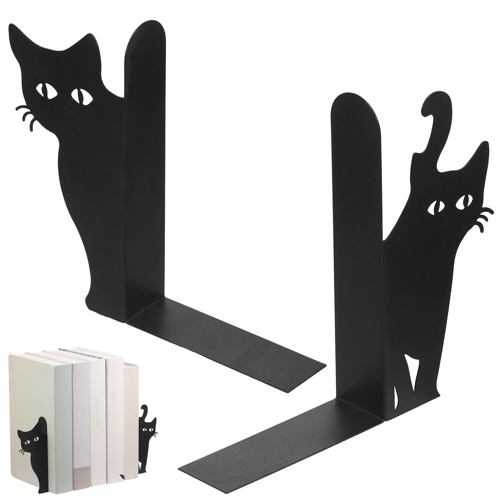 Serre-Livres Décoratifs Métal — Lot de 2
