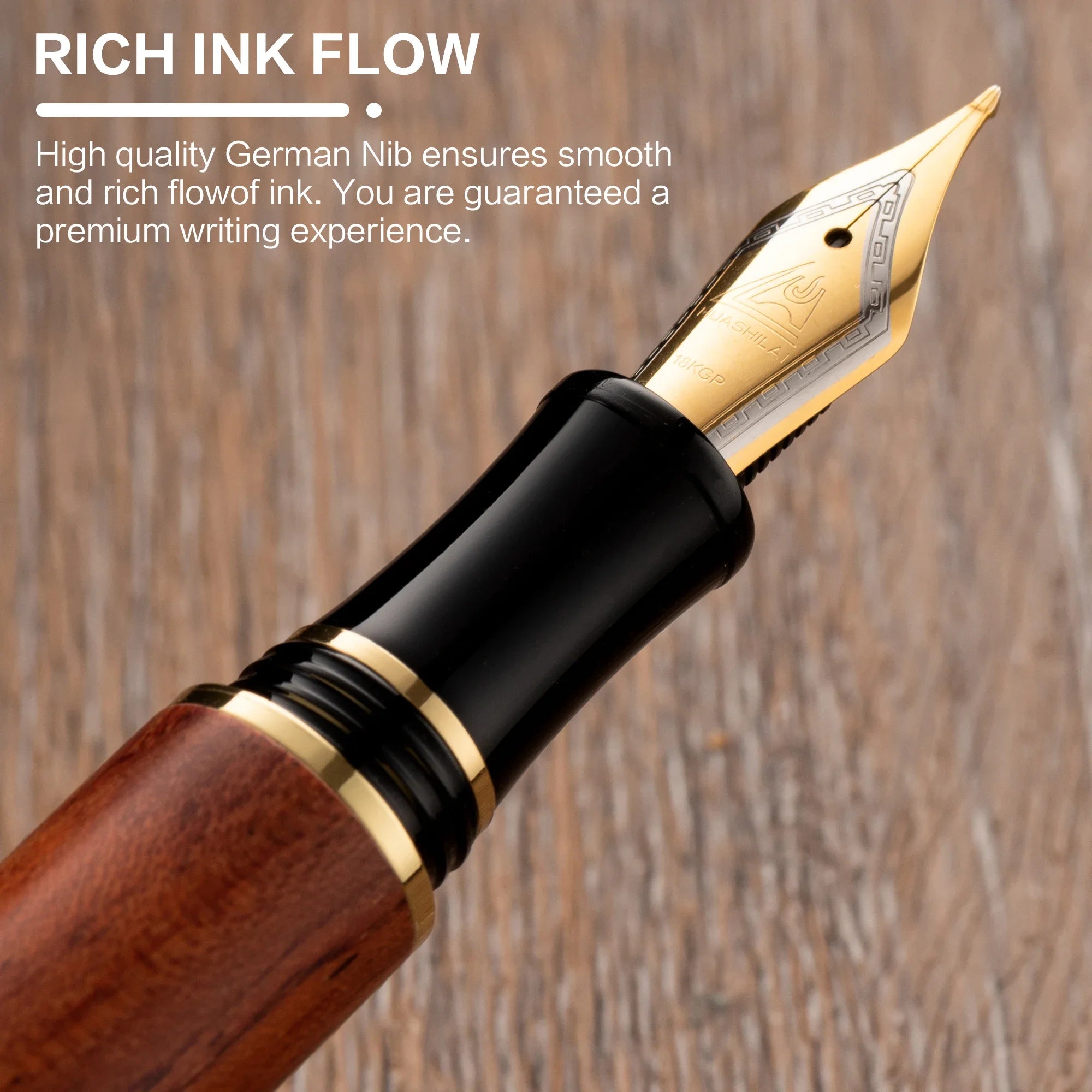 Coffret Stylo Plume en Bois — Écriture d'Exception
