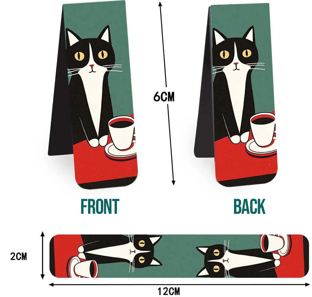 Marque-Pages Magnétiques Chats — Lot de 5