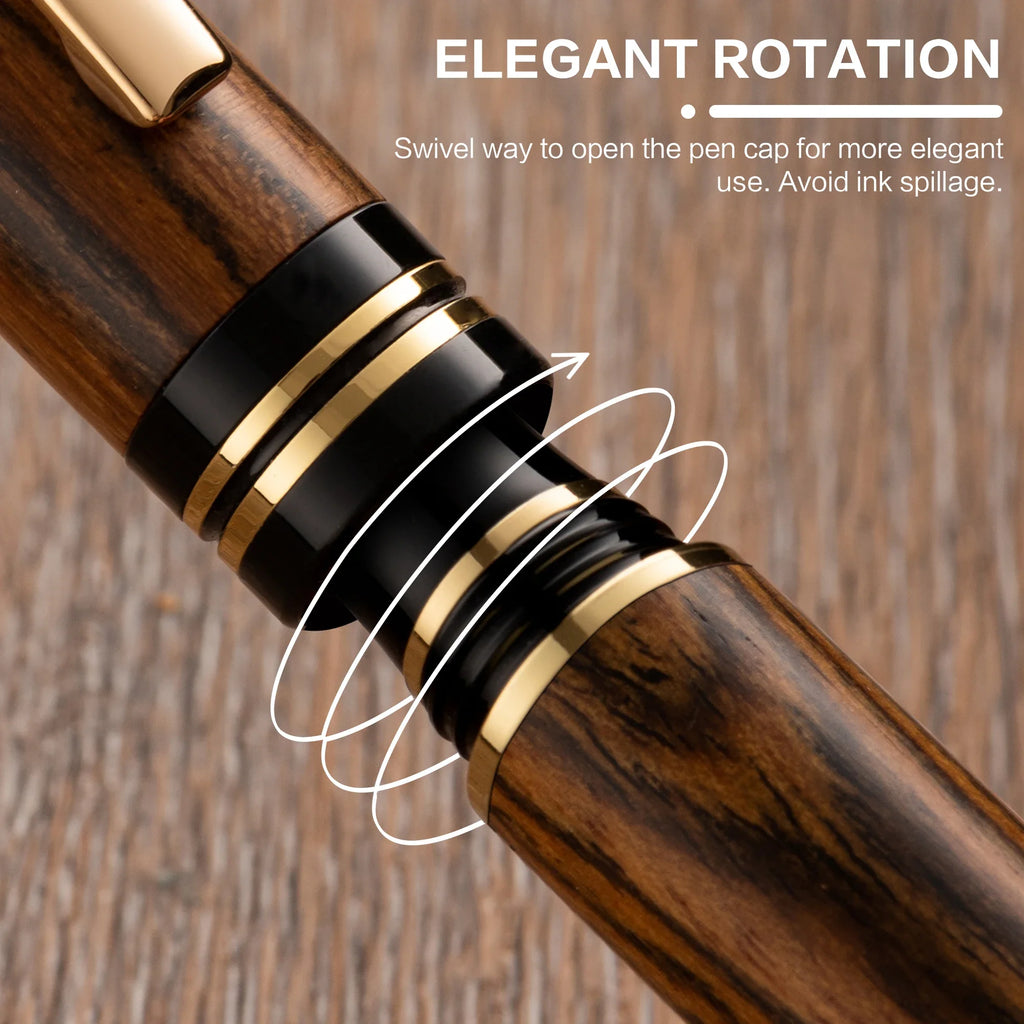 Coffret Stylo Plume en Bois — Écriture d'Exception