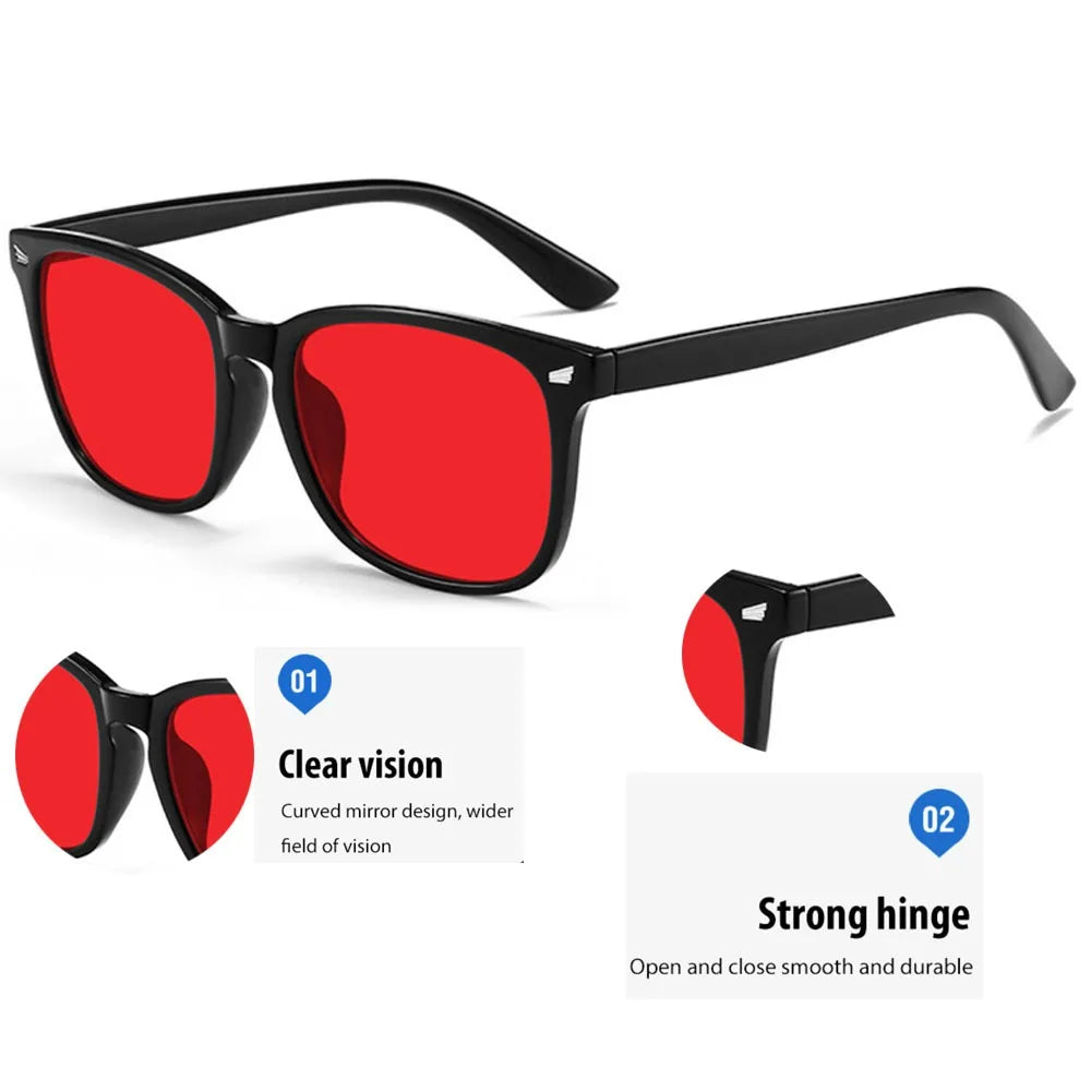 Lunettes Anti-Lumière Bleue — Gaming Verres Rouges Anti-Fatigue