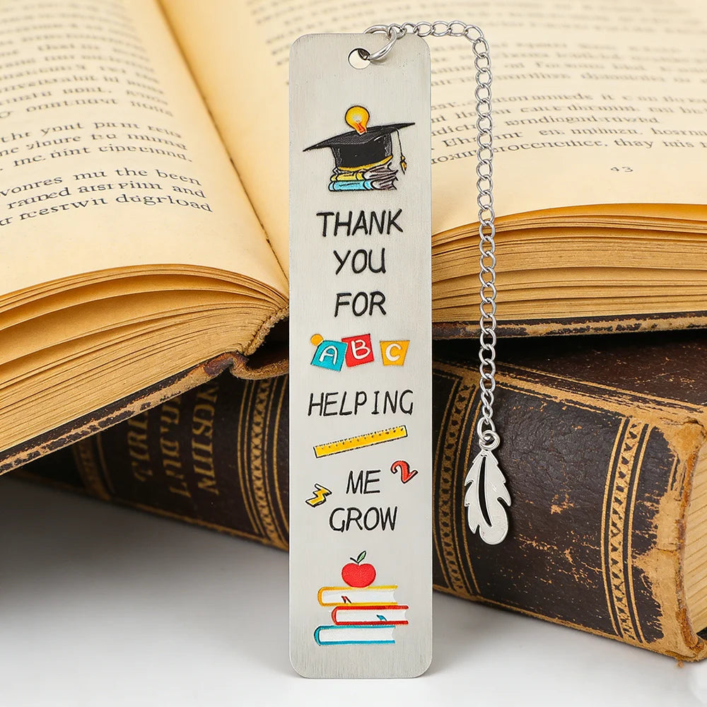 Marque-Pages Métal "Merci Professeur" — Cadeau Enseignant