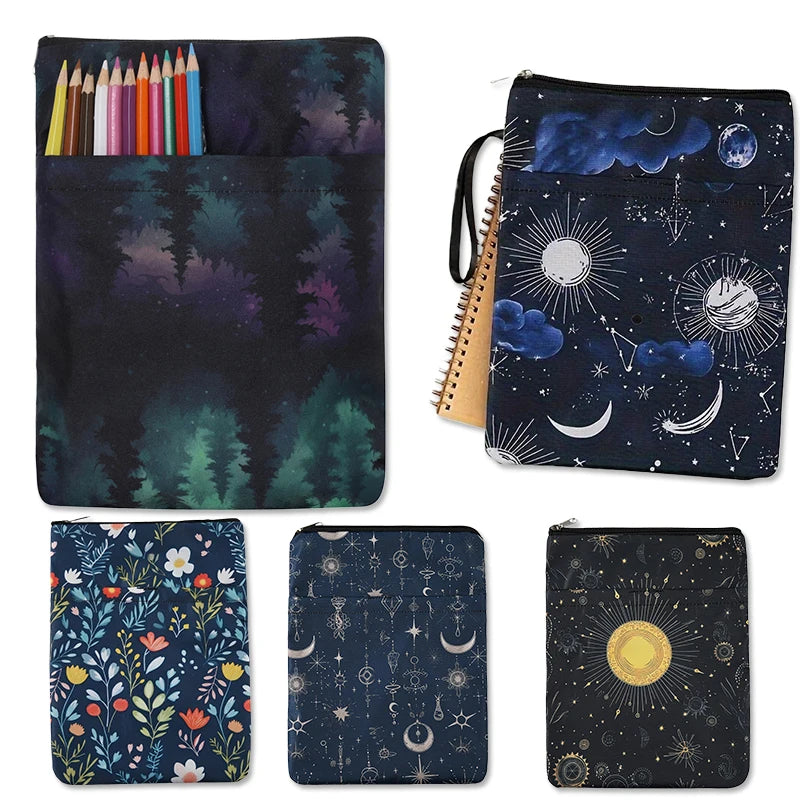 Housse de Protection Livre à Zip — Pochette Tissu Lavable
