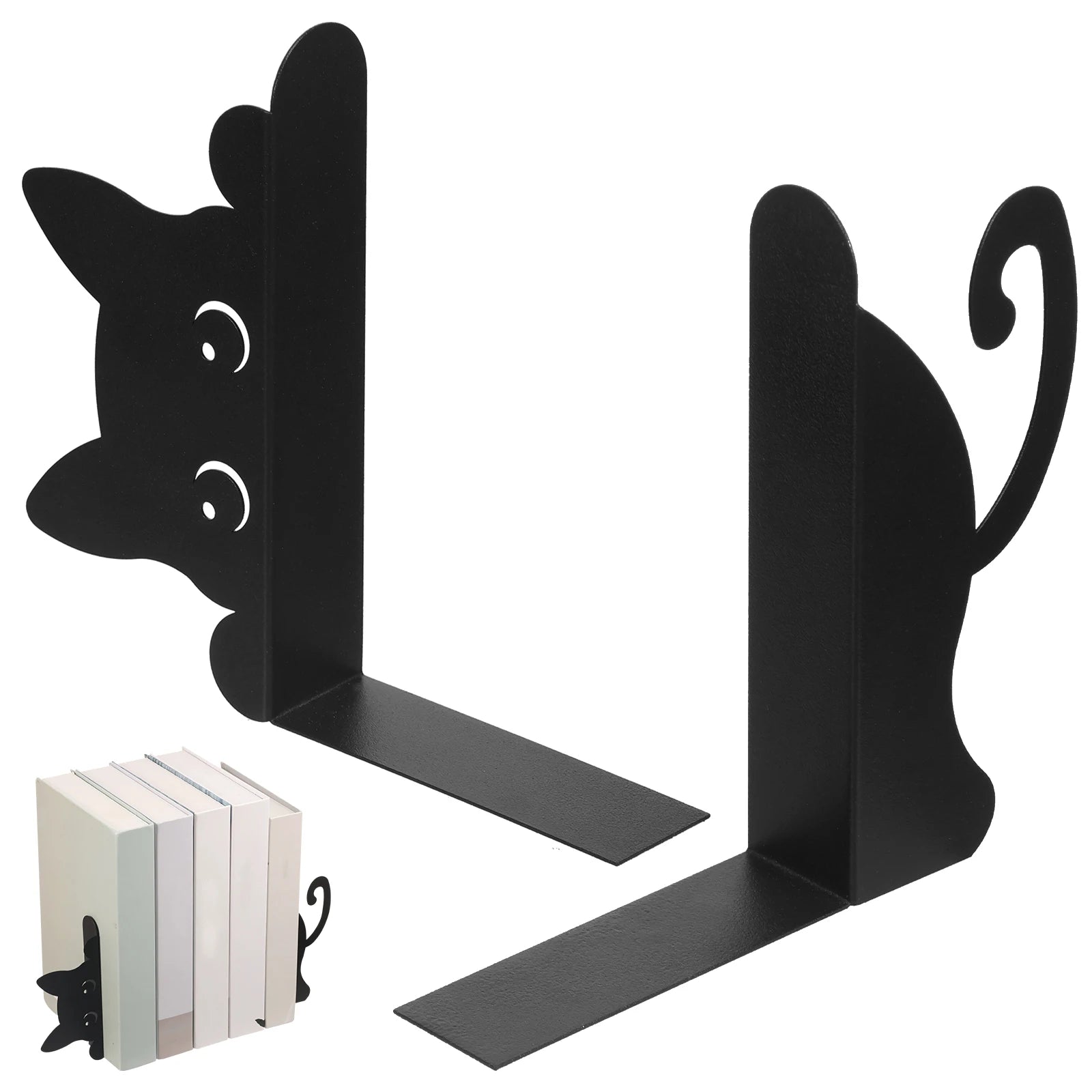 Serre-Livres Décoratifs Métal — Lot de 2