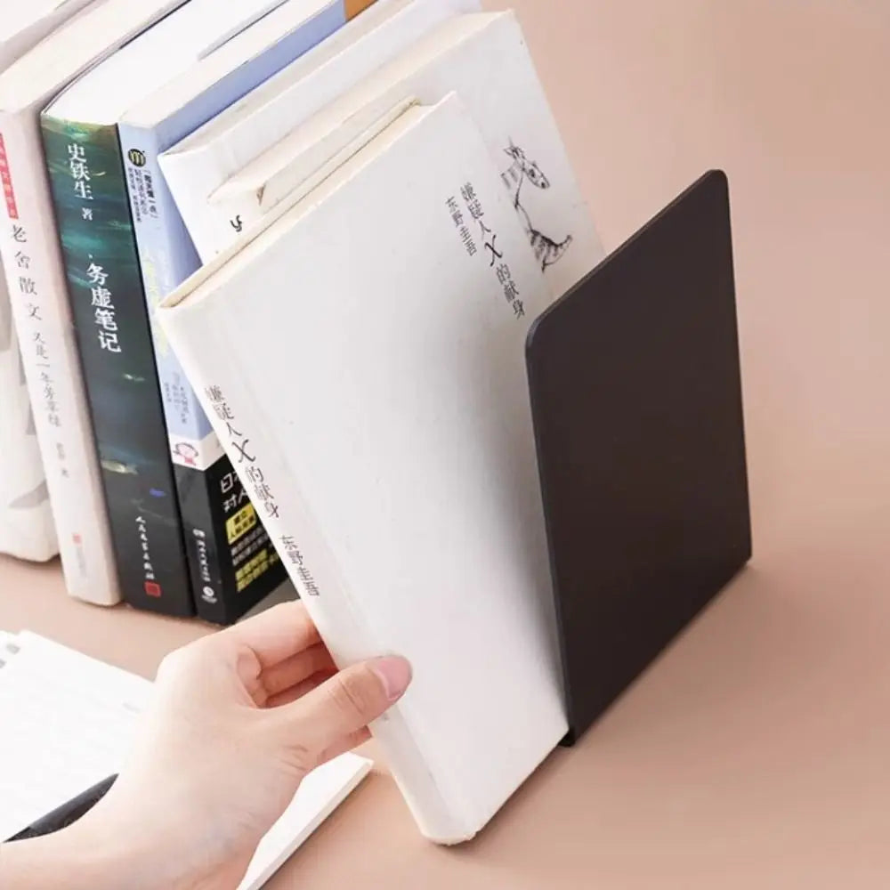 Serre-Livres Design Minimaliste — Support Métal en L