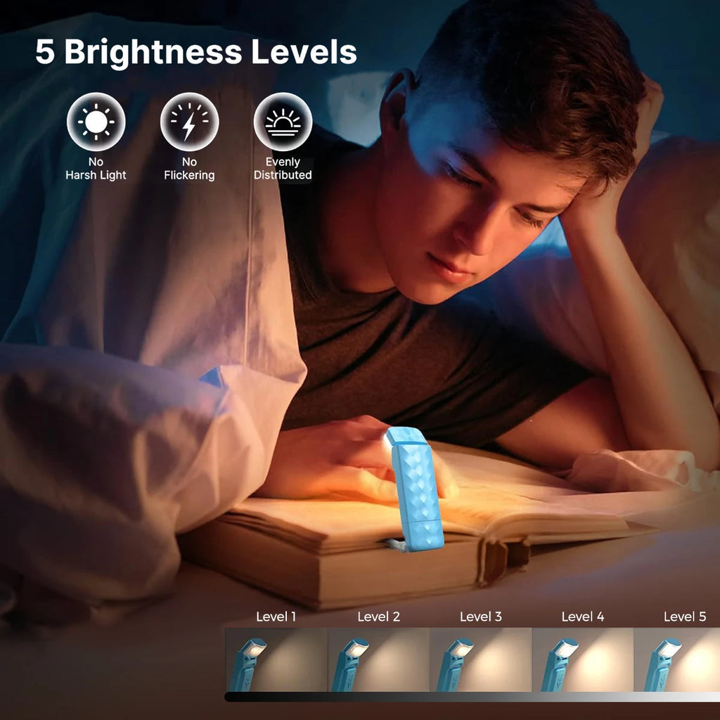 Lampe de Lecture Pro — 3 Températures de Couleur, 5 Intensités & Minuteur