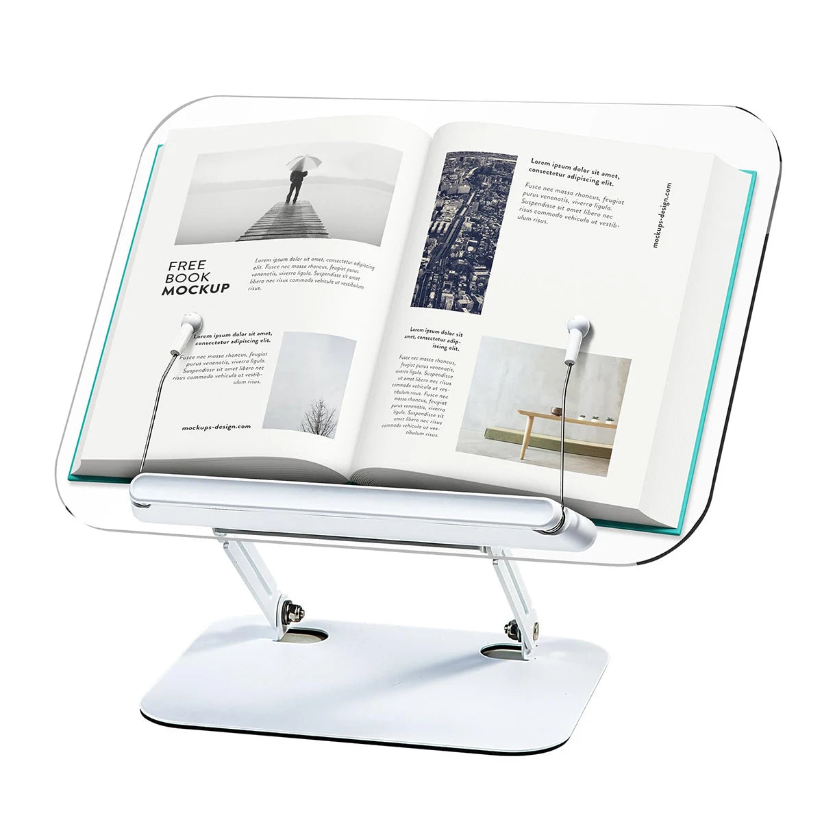 Lutrin de Lecture Rotatif 360° — Support Livre Réglable