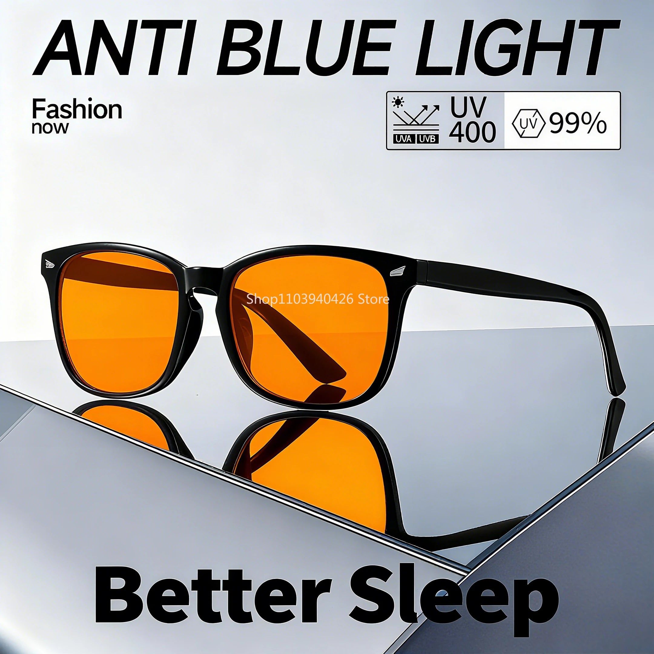 Lunettes Anti-Lumière Bleue — Verres Rouges Sommeil