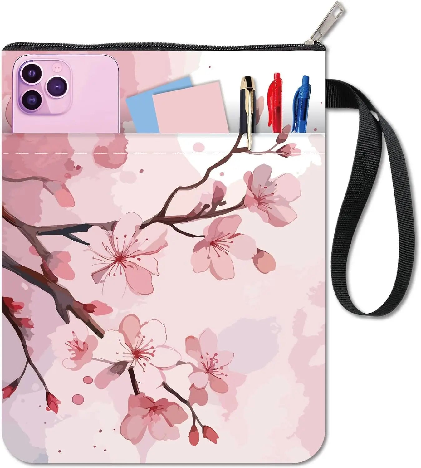 Housse de Protection Livre — Motif Fleurs de Cerisier