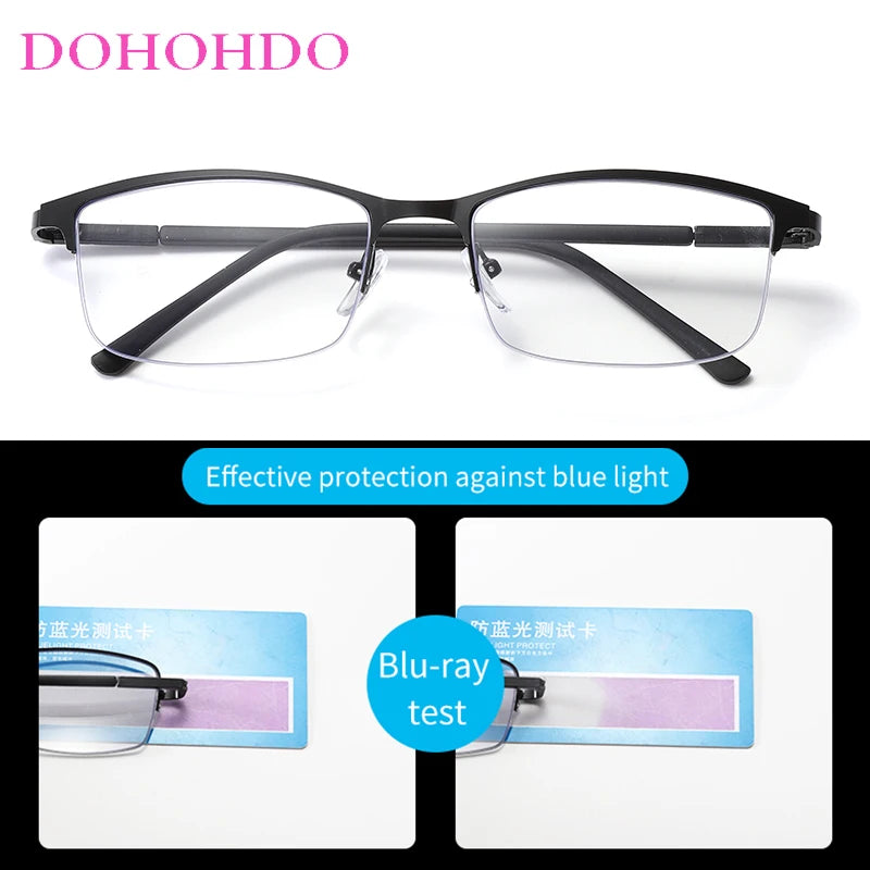 Lunettes Anti-Lumière Bleue — Monture Métal Ultra-Légère