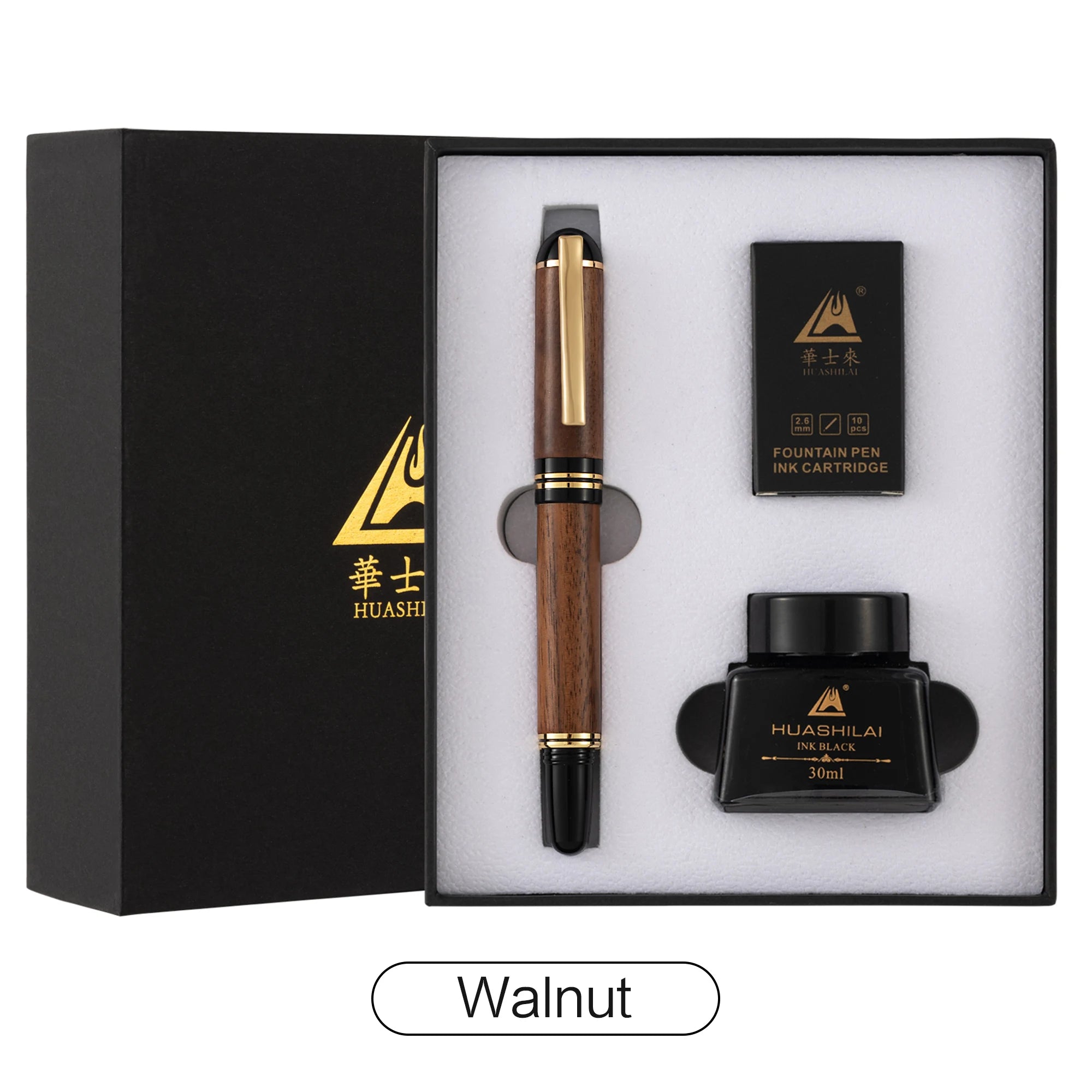 Coffret Stylo Plume en Bois — Écriture d'Exception