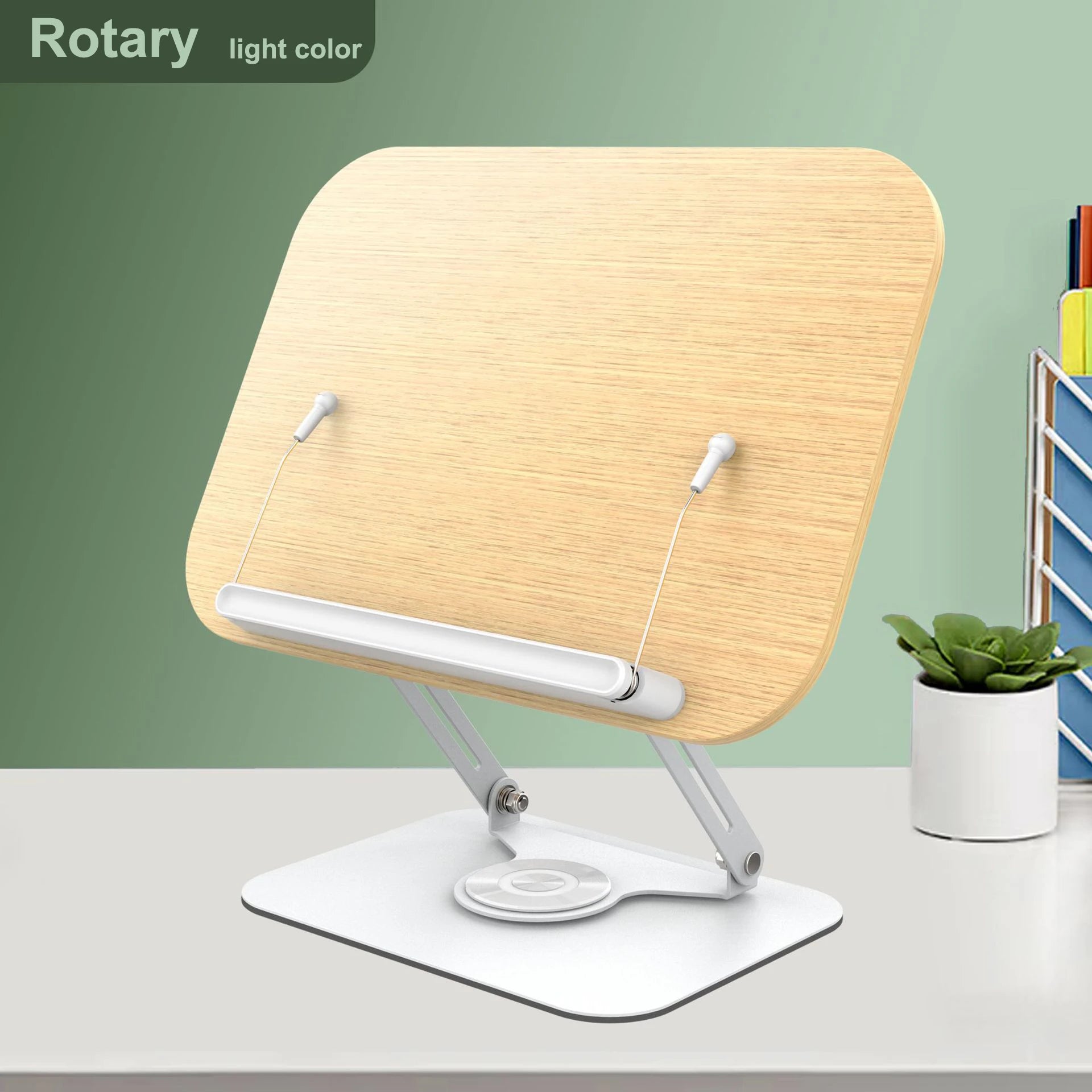Lutrin de Lecture Rotatif 360° — Support Livre Réglable