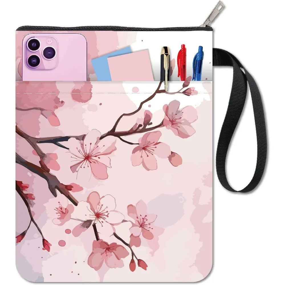 Housse de Protection Livre — Motif Fleurs de Cerisier