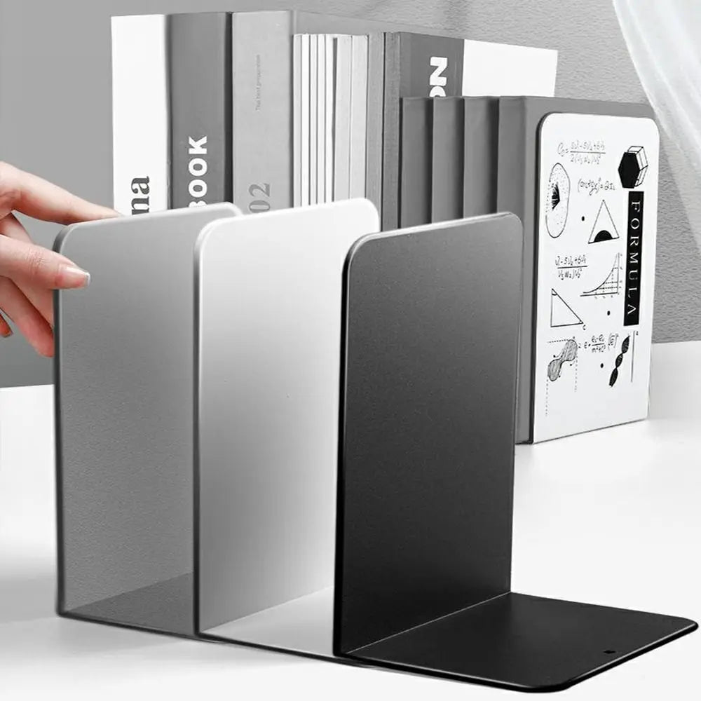 Serre-Livres Design Minimaliste — Support Métal en L